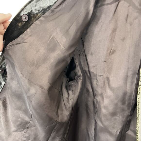 NyGård Petite 10 Embroidered Jacket Wool Blend Beige Cottagecore Academic - Picture 15 of 16